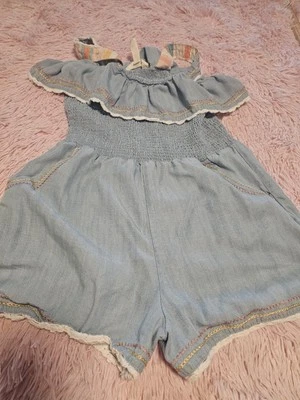 Mameluco Matilda Jane Dream Chasers Picnic In The Park Denim Calado Talla 10 Foto 1 de 4