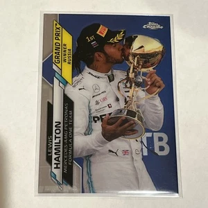 2020 Topps Chrome Formula 1 Grand Prix Winners Lewis Hamilton #148 Rookie RC - Picture 1 of 2