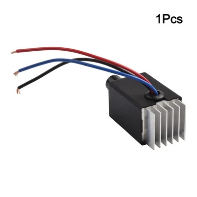 Sleek Black Stepless Speed Controller Switch for Motor Regulation Needs - Image 1 of 4