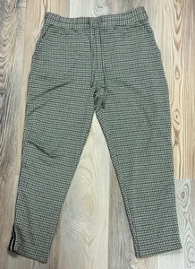 Maeve by Anthropologie karierte Pailletten Schlag Damen Slack Hose Größe M - Bild 1 von 12