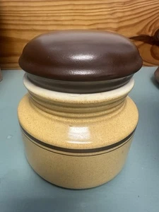5” Vintage Lofisa Safari Stoneware Container - NO CHIPS OR CRACKS! - Picture 1 of 6