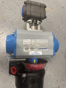 Jamesbury VPVL100SR4/5BD Federrücklauf pneumatisch mit Quarz QX2VB03SDM - Bild 1 von 17