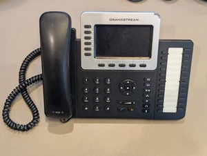 Grandstream GXP 2160 Gigabit 6 Leitungen IP VOIP POE Farbtelefon mit Strom & Ständer - Bild 1 von 2