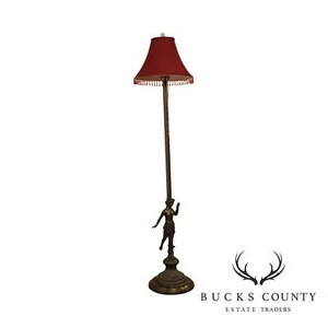 Chapman Vintage Art Nouveau Style Figural Floor Lamp - Picture 1 of 11