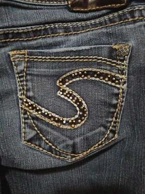 Silver ***SIZE 26*** Lola 17" Jeans Size  — 第 1/4 张图片
