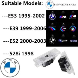 2Pcs Led Car Door HD Light Laser Projector Welcome Lamps For OLD BMW E39 X5 E5 - Picture 1 of 42