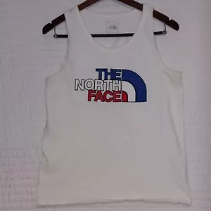 Canotta The North Face uomo media rossa bianca blu grafica camicia smanicata USA - Foto 1 di 4