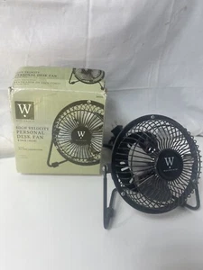WESTPOINTE Mini 4” Metal Personal FAN Electrical High Velocity Black 120V 1002WP - Picture 1 of 6
