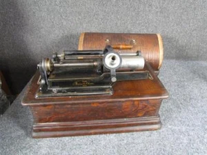 ANTIQUE EDISON HOME COMBINATION PHONOGRAPH, CIRCA 1906 #344497, MODEL D - Picture 1 of 12
