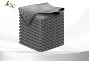 USANOOKS Microfiber Cloth - 12 Pcs, 12.5x12.5, Grey (Car Cleaning) - Picture 1 of 6
