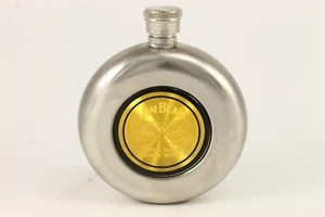 Jim Beam Kentucky Straight Bourbon Whiskey Oval Flachmann 5 Oz. - Bild 1 von 8