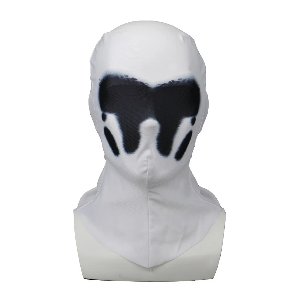 2019 New Watchmen Rorschach Mask Hood Superhero Mask Balaclava Prop Cosplay Mask - Image 1 of 4
