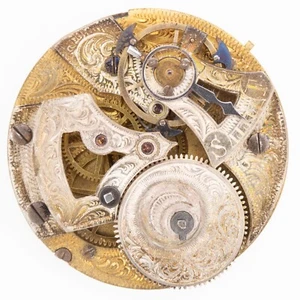 Movimiento Reloj Bolsillo Antiguo Cuerda Llave Dúplex 47,4 x 13,5 mm Sin Firmar - Imagen 1 de 5