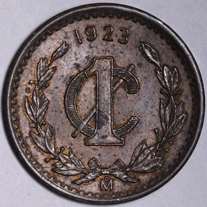 1923 Mexico 1 Centavo UNC UNCIRCULATED FREE SHIPPING E738 - Picture 1 of 2