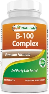 Best Naturals B-100 Complex Tablets, 120 Count - Picture 1 of 7