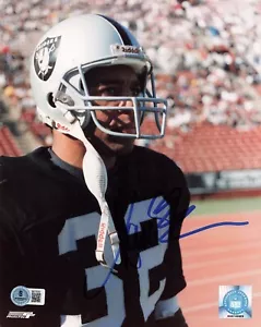 MARCUS ALLEN (Oakland Raiders) -signed color 8x10 photo-BAS #BR75322 - Picture 1 of 1
