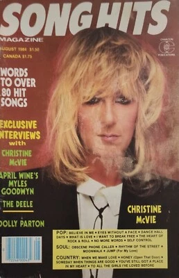 Song Hits Magazine Words To Over 80 Hit Songs April Wine August 1984 d9 - Image 1 of 4