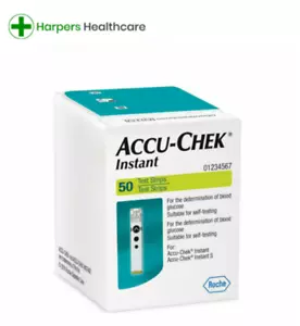 2 x Accu Chek Instant Blood Glucose Test Strips - 2 boxes of 50 - NEW - Picture 1 of 2