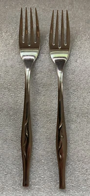 2 tenedores de cena cubiertos de acero inoxidable Sears Roebuck Tradition SRS13 Foto 1 de 4