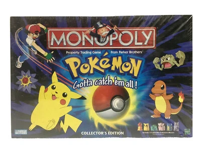 Vintage Hasbro 1999 Pokemon Collector's Ed. Monopoly Game - New & Sealed In Box - Image 1 of 3
