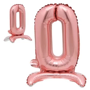 16" inch Standing Single Rose Gold Alphabet Letter Number Balloons Aluminum H... - Picture 1 of 4