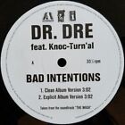 Dr. Dre Feat. Knoc-Turn'al - Bad Intentions (12", Promo)