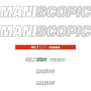 Decal Sticker Set Manitou MLT 526 Turbo Telehandler Decal Set - Picture 1 of 3