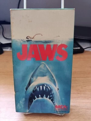 Jaws VHS 1983 MCA version no back UPC barcode RARE NON EX-RENTAL - Image 1 of 4