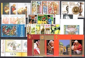 2007 Vatican, Full Year Stamps 28 Values + 5BF + 1 Booklet, MNH ** - Picture 1 of 4