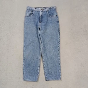 Vintage Structure Jeans Mens 34x27 (Fits 32x27) Blue 90s Cotton Baggy Skater - Picture 1 of 15