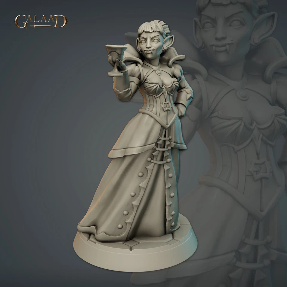 Vampiro femmina A - Mostro / NPC - Miniature di gala - Dungeons and Dragons