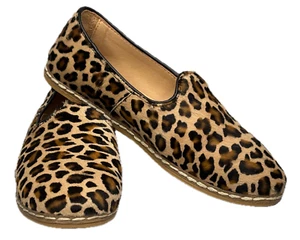CHARIX Leopard Women's Flats Slip Ons Sz.8.5 (Euro38.5)MSRP $195.00 Cowhide Hair - Picture 1 of 20