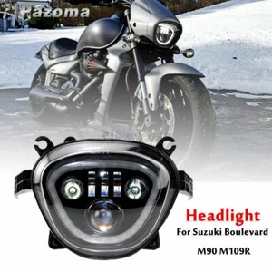 LED Headlight DRL Assembly For Suzuki Boulevard M109R VZR1800 1800Z M90 06-2019 - Picture 1 of 8