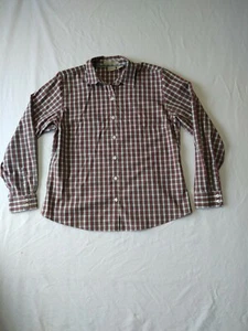 Ll Bean Wrinkle Resistant Button Up Red Plaid Shirt Mens Size L - Picture 1 of 10