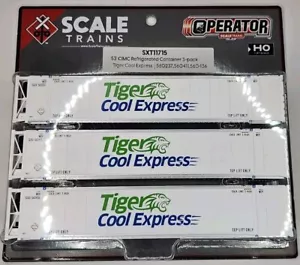 SXT11715 Scaletrains Tiger Cool Express 53' Reefer Containers - Picture 1 of 2