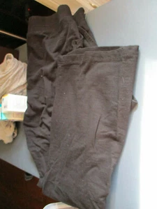 NWOT $36 NY COLLECTION WOMENS BLACK STRETCH CROP SWEAT PANTS BLACK XL - Picture 1 of 2