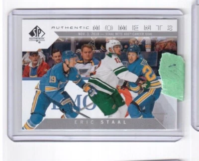 2018-19 SP Authentic Authentic Moments Card # 115 Eric Staal Minnesota Wild (II) - Image 1 of 2