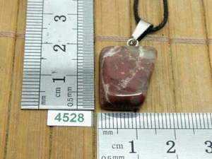 Pendentif JASPE ARC EN CIEL + cordon reglable lithotherapie reiki rainbow quartz - Picture 1 of 2