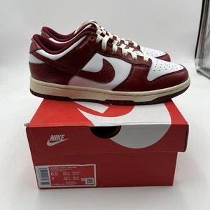 Nike Dunk Low PRM Vintage Team Red FJ4555-100 Womens New size 8.5 - Picture 1 of 7