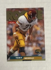 1995 Skybox Impact - Tony Boselli #170 (RC) Jaguars USC Football - Bild 1 von 2