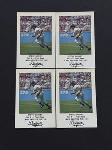 1981 LAPD Salutes The 1981 Dodgers Steve Garvey - 4 Karten - Bild 1 von 9