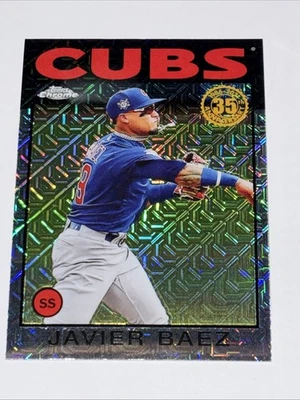 2021 Topps Silver Pack 1986 Topps Chrome Baseball Javier Baez #86BC-36 - Image 1 of 2