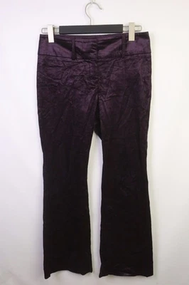 Pantalones FENDI Púrpura Modal Algodón Bootcut Talla 42 Cremallera Mosca Foto 1 de 4