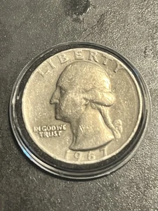 1967 Washington Quarter- No Mint Mark  Letters and Date on Rim  ERROR VERY RARE - Picture 1 of 2