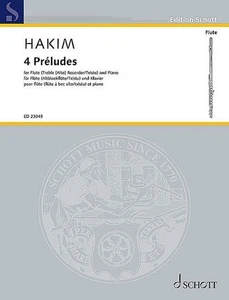 4 Préludes: für Flöte (Altblockflöte/Txistu) und Klavier. Flöte (Alt-Blockf ... - Picture 1 of 1