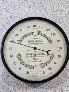 Antique August Flower German Syrup Advertising Thermometer @@ - Picture 1 of 6