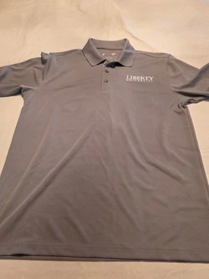 Polo Liberty University Para Hombre Gris Medio Autoridad Portuaria  Foto 1 de 4