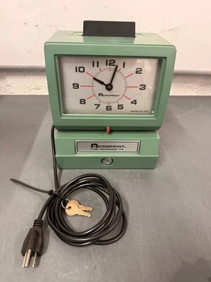 Acroprint Manual Resistente Reloj Grabador de Tiempo con 2 Teclas 125AR3 Foto 1 de 4