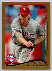 2014 Topps Gold A.J. Burnett 641 /2014 - Picture 1 of 2