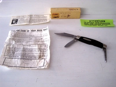 Buck USA Rancher Modelo No. Cuchillo Plegable 319 con Caja Original - Pre '86 Foto 1 de 4
